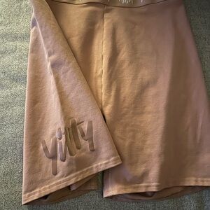 YITTY Olive Green Shaping Shorts with Purple Logo